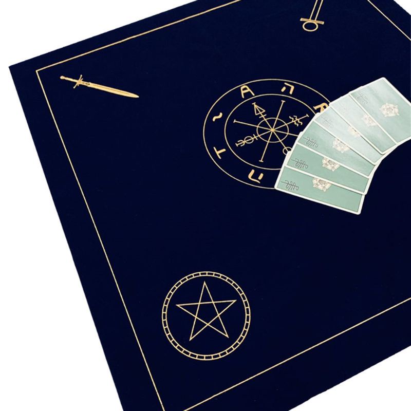 Khăn Trải Bàn Tarot Bằng Vải Nhung Kèm Túi Đựng