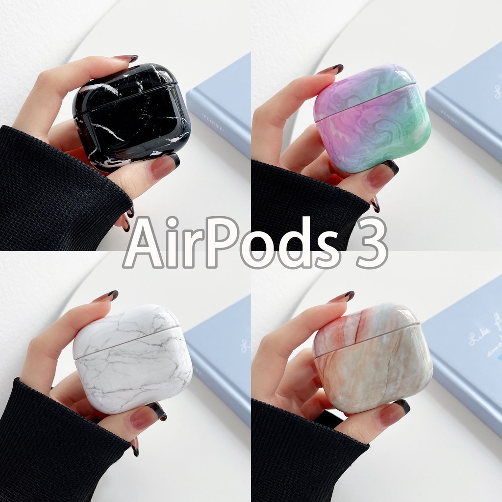 Vỏ Bảo Vệ Hộp Sạc Tai Nghe AirPods3 AirPodsPro2gen 2021 Kết Cấu Đá Hoa Cương Bằng PC Kiểu Mới Ốp