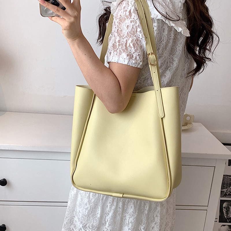 Túi Đeo Vai Cỡ Lớn Thiết Kế Đơn Giản Dễ Phối Đồ Thời Trang Cho Nữ