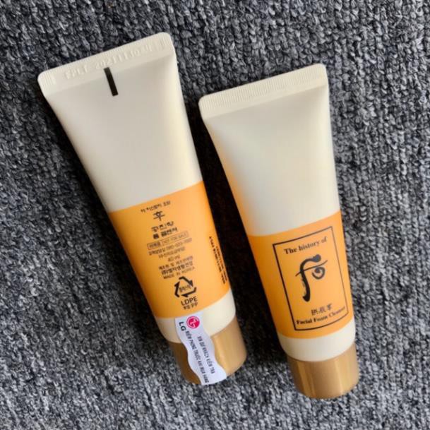 Có tem LG ViNa - Sữa rửa mặt whoo vàng chứa nhân sâm 40ml date 2024