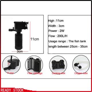 Máy Lọc Nước Mini 3 Trong 1 Cho Bể Cá