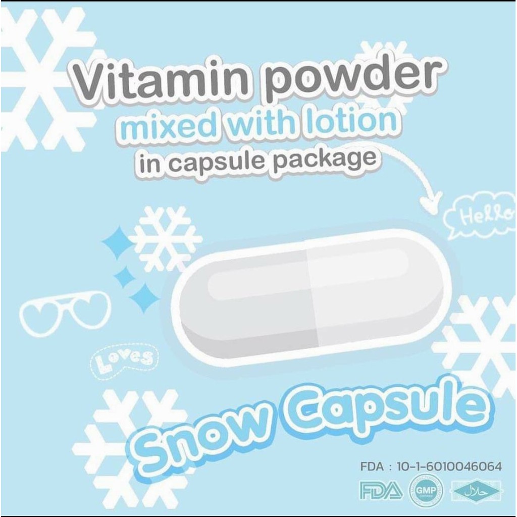 01 Hủ Viên Kích Trắng Snow Capsule By Gluta Frozen Thái Lan (30V)