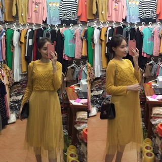 Váy bầu thời trang mẫu mới