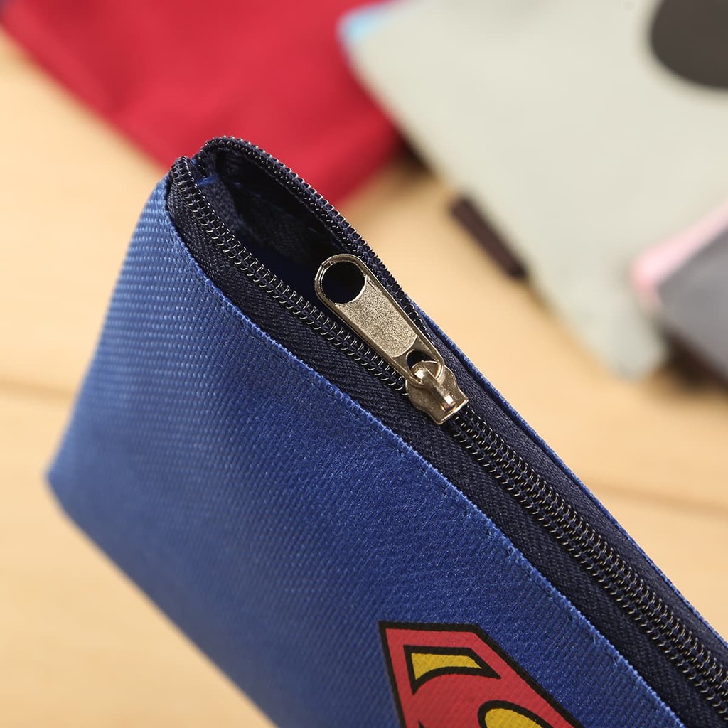 [Mã LIFEBOOK2 giảm 10% đơn 0Đ] Túi đựng bút bằng vải in logo siêu anh hùng dễ thương