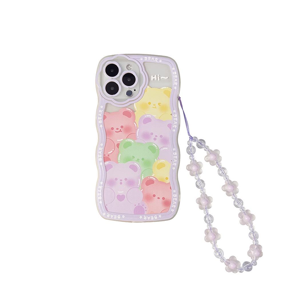 Ốp lưng iphone Ốp Điện Thoại In Hoạt Hình Kèm Dây Đeo Cho iPhone 7/7plus/8/8plus/x/xr/xs/11/12/13/pro/max/plus/promax RK CASE-III
