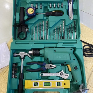 Bộ máy khoan 50 chi tiết 500w dca azj04-13 -bảo hành 6 tháng