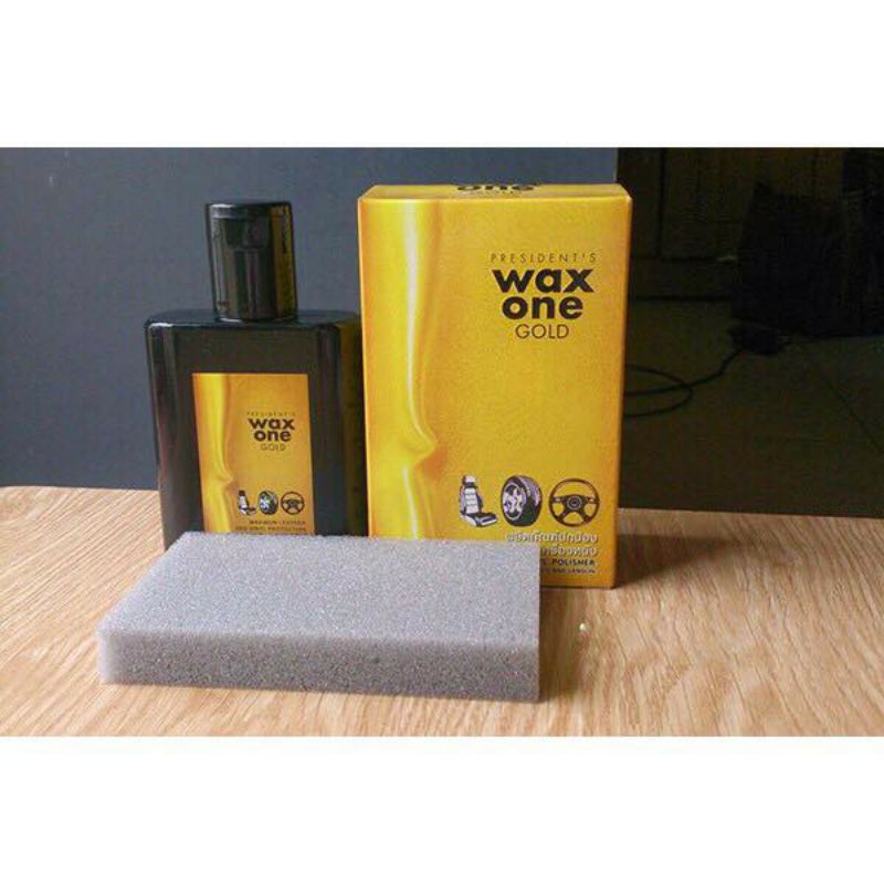 Xi Đánh Áo Da,Giày Dép Không Màu Wax one gold Thái Lan 135ml làm sạch và dưỡng bóng đồ da, làm bóng da ghê oto