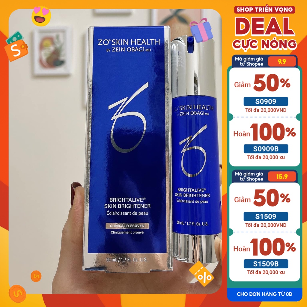 KEM DƯỠNG SÁNG DA ZO BRIGHTALIVE 50ml