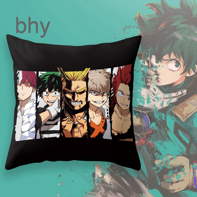 Vỏ Gối Cotton Lanh Họa Tiết My Hero Academia Trang Trí Nhà Cửa / Ghế Sofa