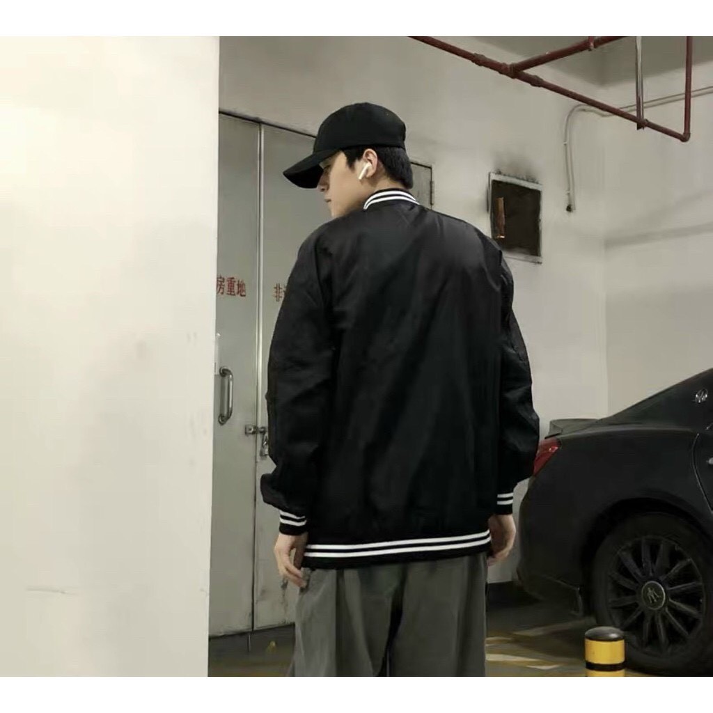 Áo Khoác Bomber Nam Thêu Chữ TORONA  - phong cách unisex trẻ trung  MAYLANSTORE