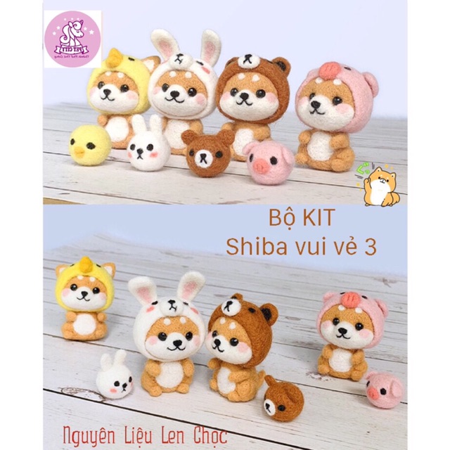 [LEN CHỌC - CÓ HƯỚNG DẪN] BỘ KIT SHIBA VUI VẺ 3