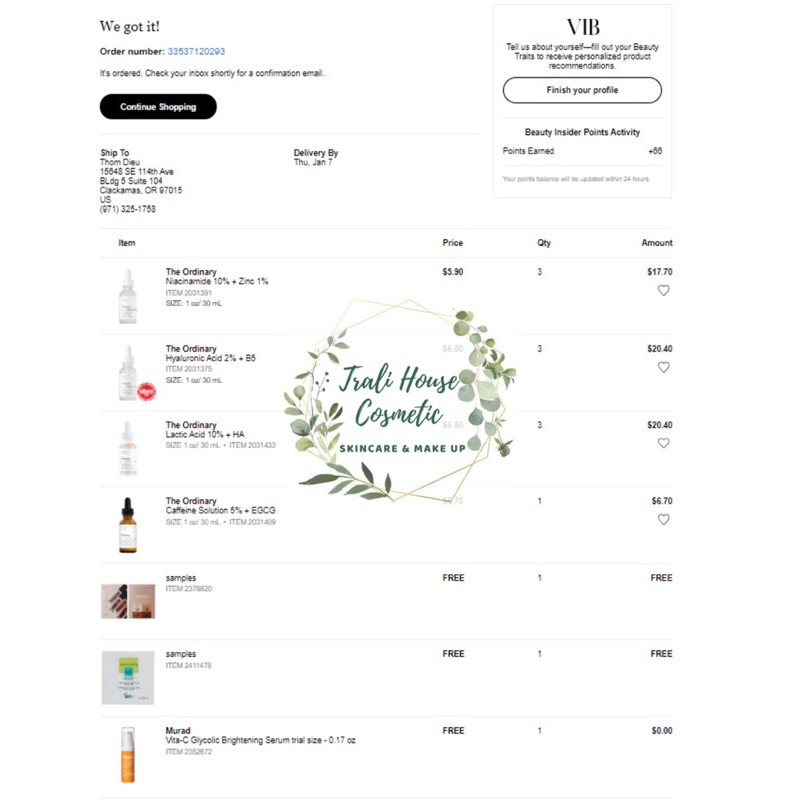 [BILL SEPHORA US -CHÍNH HÃNG ] TINH CHẤT SERUM THE ORDINARY | BigBuy360 - bigbuy360.vn