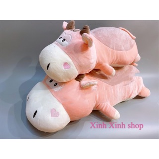 Gối ôm hình con bò siêu kute , 100% bông gòn