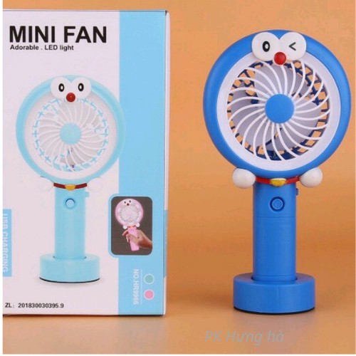 quạt sạc tích điện Doremon cầm tay Mini Fan không có đèn