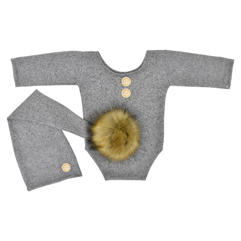 Set 2 Món Nón Và Quần Đuôi Dài Làm Phụ Kiện Chụp Ảnh Cho Bé Sơ Sinh 0-3 Tháng Tuổi