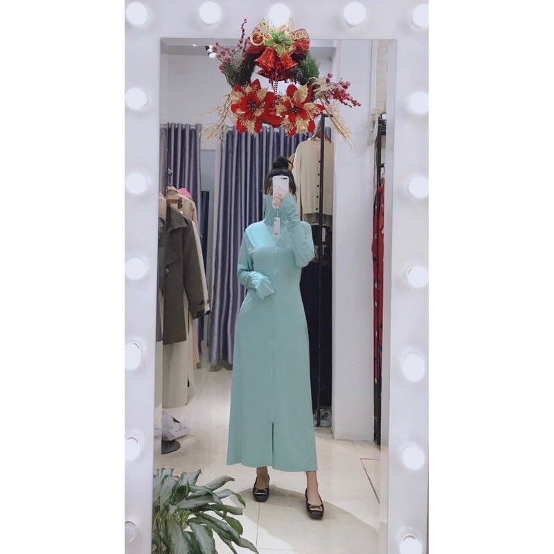 áo chống nắng gu dáng dài e về sl full màu ạ.chất siu mát