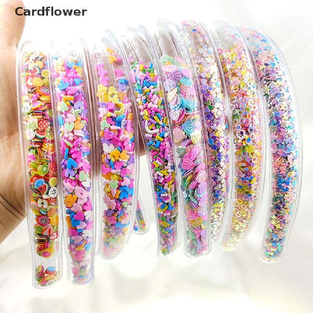 &lt; Cardflower &gt; Băng Đô Trong Suốt Có Cát Chảy Lấp Lánh Thời Trang Trẻ Em Đang Giảm Giá