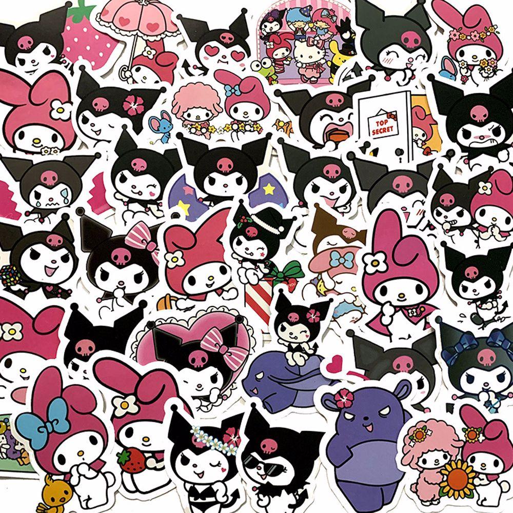 Miếng Dán Anime Kuromi Dễ Thương Chống Thấm Nước Trang Trí Vali / Ván Trượt / Máy Tính