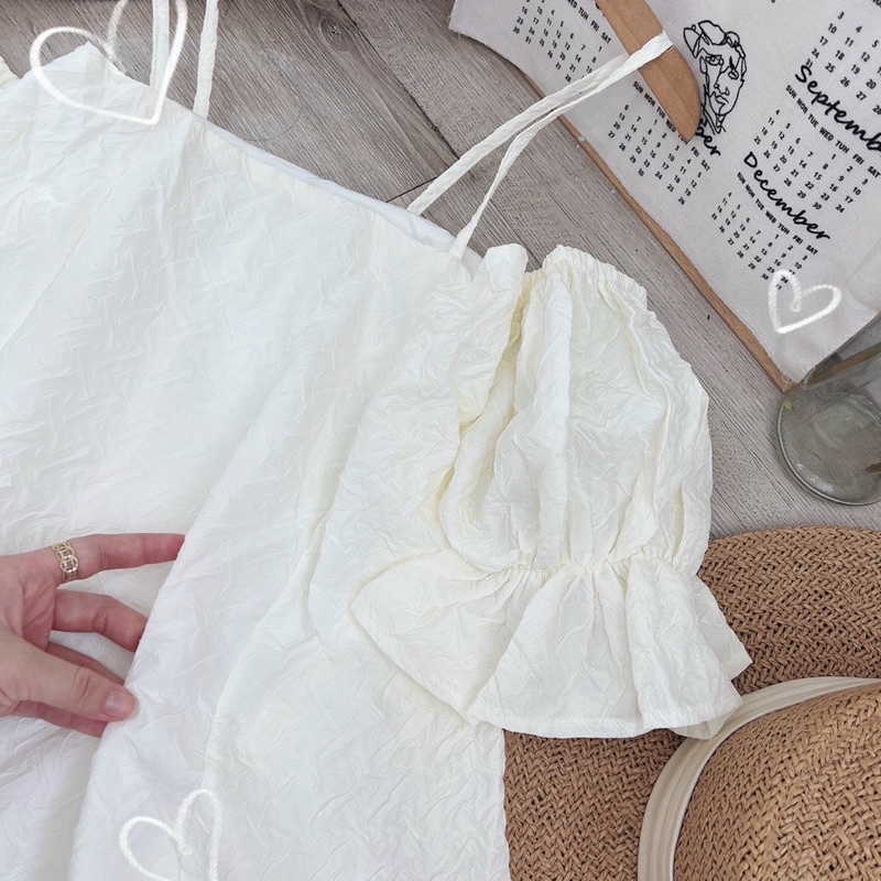 ĐẦM GẤM TAY RỚT 2 DÂY _