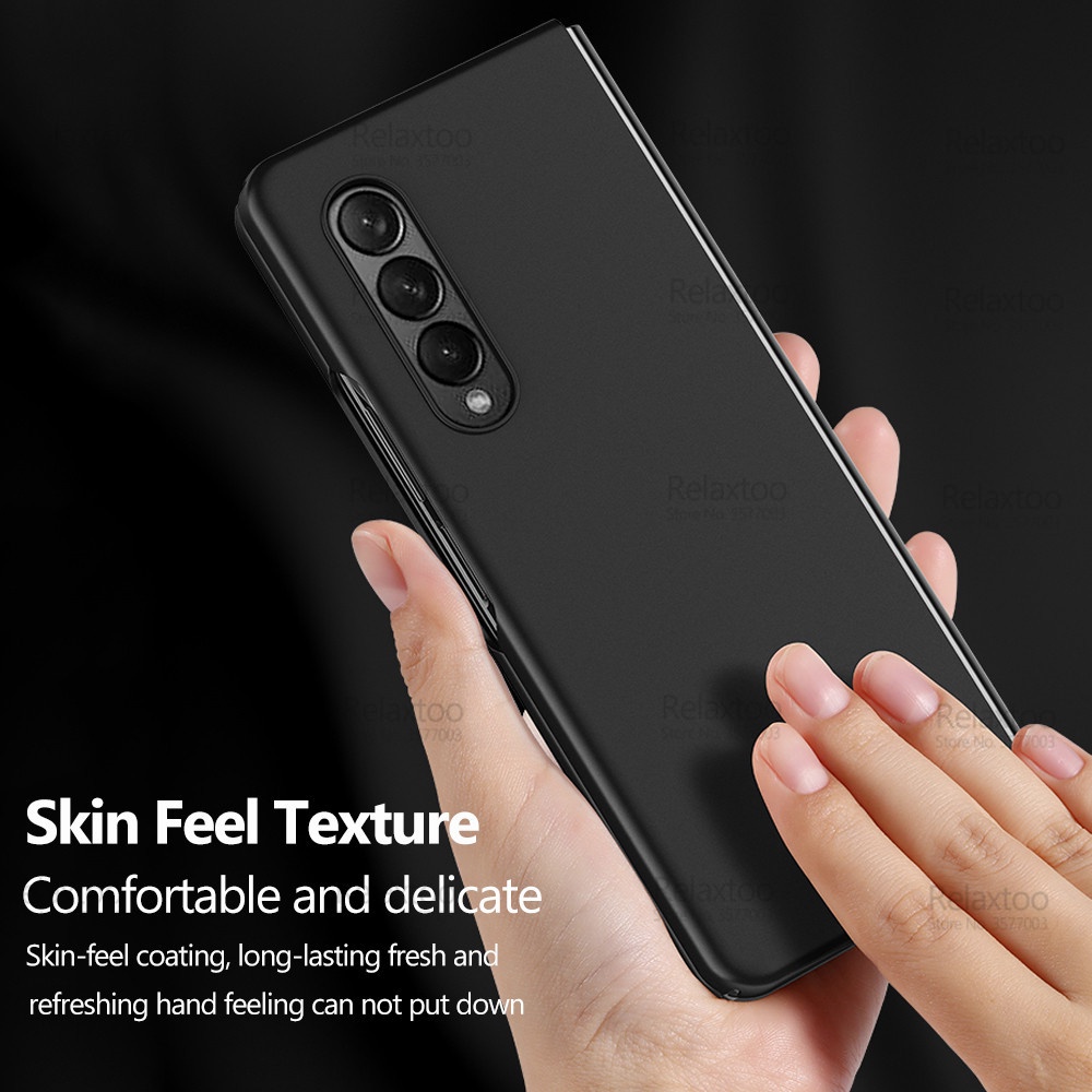 For Z FOLD4 Case Ultra Thin Skin Feel Shell for Samsung Galaxy Z Fold 4 5G Casing