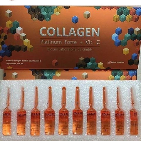 Collagen Platinum Forte + Vit C Làm trắng da và ngăn ngừa lão hóa (Thụy Sỹ)