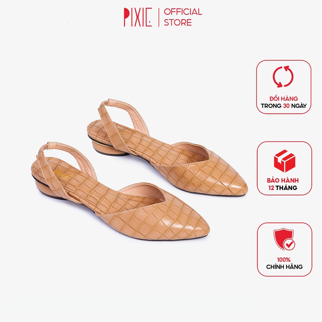 Giày Búp Bê Bệt Quai Hậu Mũi Nhọn Pixie X715