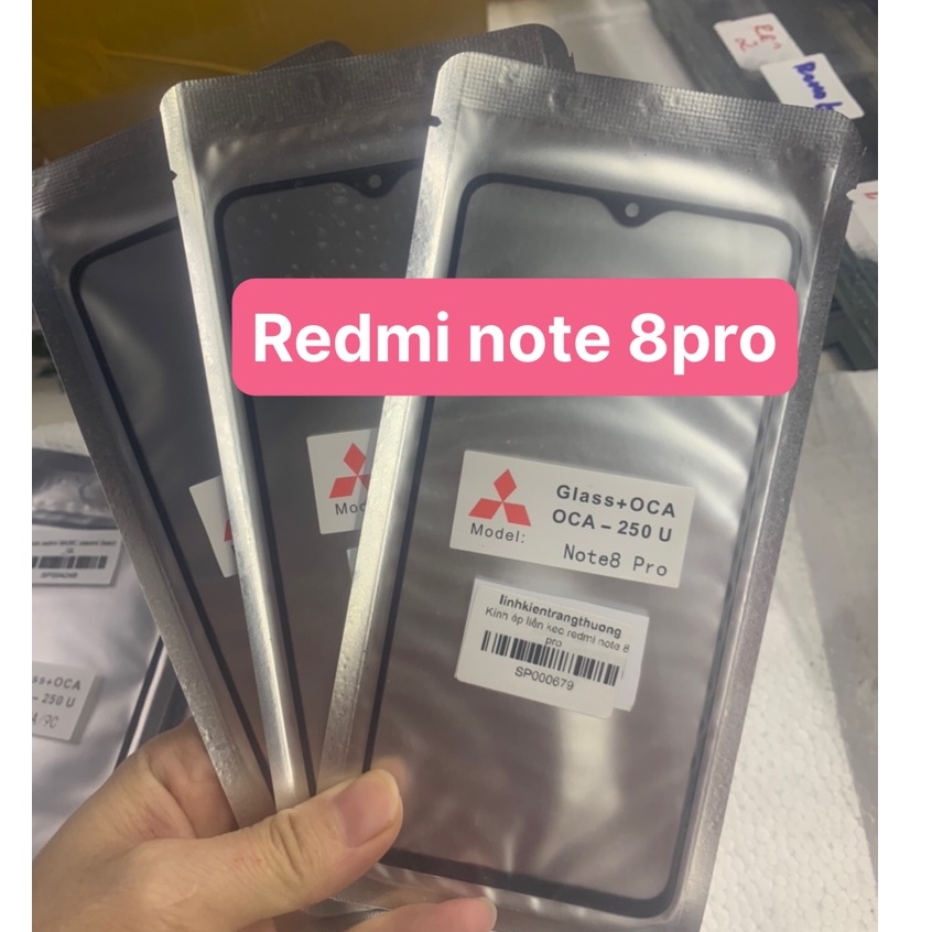 KÍNH ÉP LIỀN KEO ZIN MỚI ĐIỆN THOẠI XIAOMI REDMI NOTE 8 PRO-XIAOMI