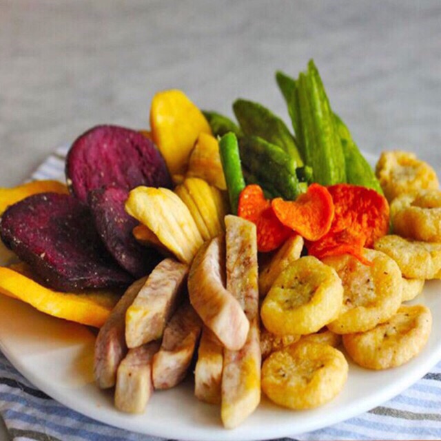 1KG HOA QUẢ SẤY THẬP CẨM CHÍNH HÃNG TỀ HÙNG GIÒN TAN