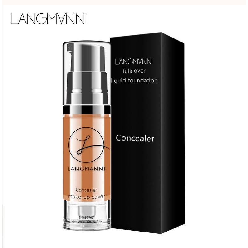 Kem Nền Che Khuyết Điểm Dạng Lỏng 5 Màu Lì Hydrat Hóa Lâu Trôi Kiềm Dầu Che Phủ Toàn Diện