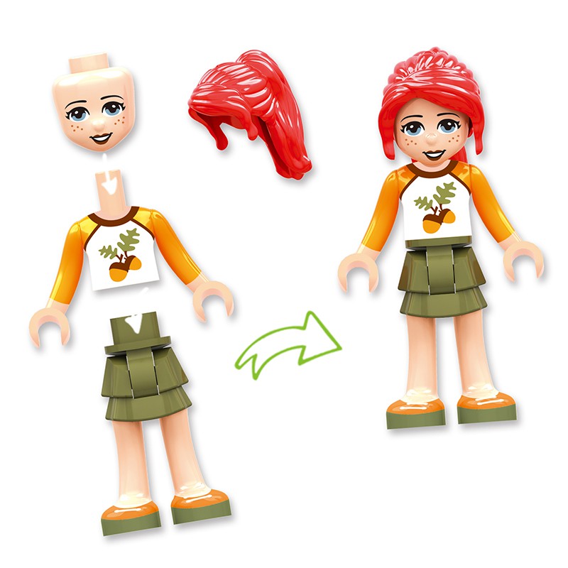 796 CÁI Đồ Chơi Khối Xây Dựng Nhỏ Tương Thích Lego Friends Heartlake City Mia's House Món quà cho trẻ em gái DIY