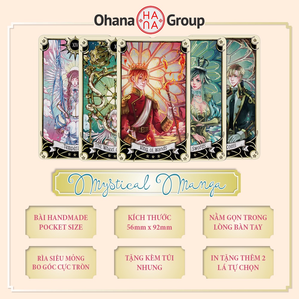 Bài Tarot Mystical Manga Tarot phiên bản bỏ túi
