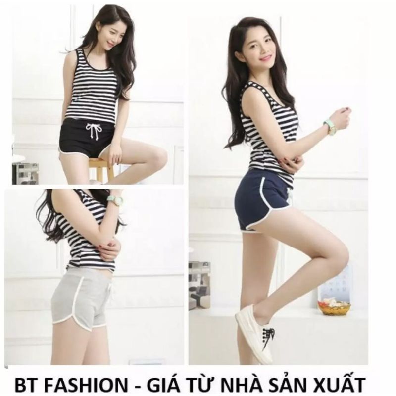 Quần Đùi Quần Short Nữ Hàn Quốc Thoáng Mát Mềm Mịn Co Giãn