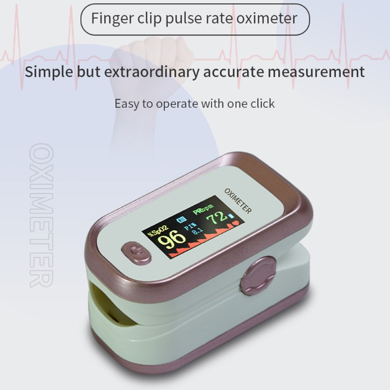 SPMH Mini Protable Bluetooth Fingertip Pulse Oximeter Heart Rate Blood Oxygen Saturation SpO2 PR PI Monitor LCD Display Family Aerobic Exercise Measure Activity Tracker