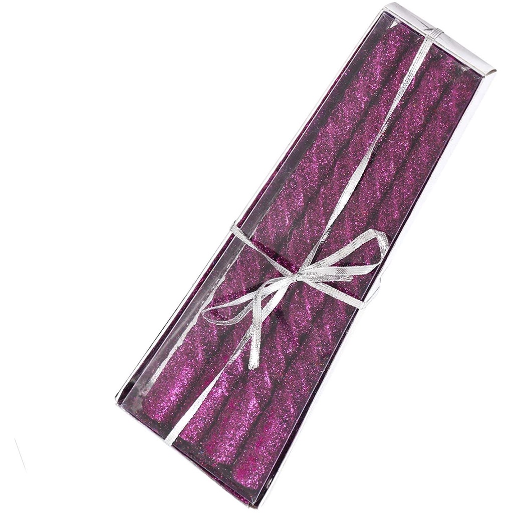 Nến thơm nhũ kim tuyến dài trang trí bàn tiệc