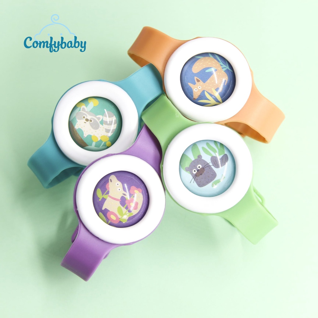 Chống muỗi cho bé  𝑭𝒓𝒆𝒆𝒔𝒉𝒊𝒑  Đồng hồ chống muỗi cho bé Comfybaby hương tinh dầu tự nhiên