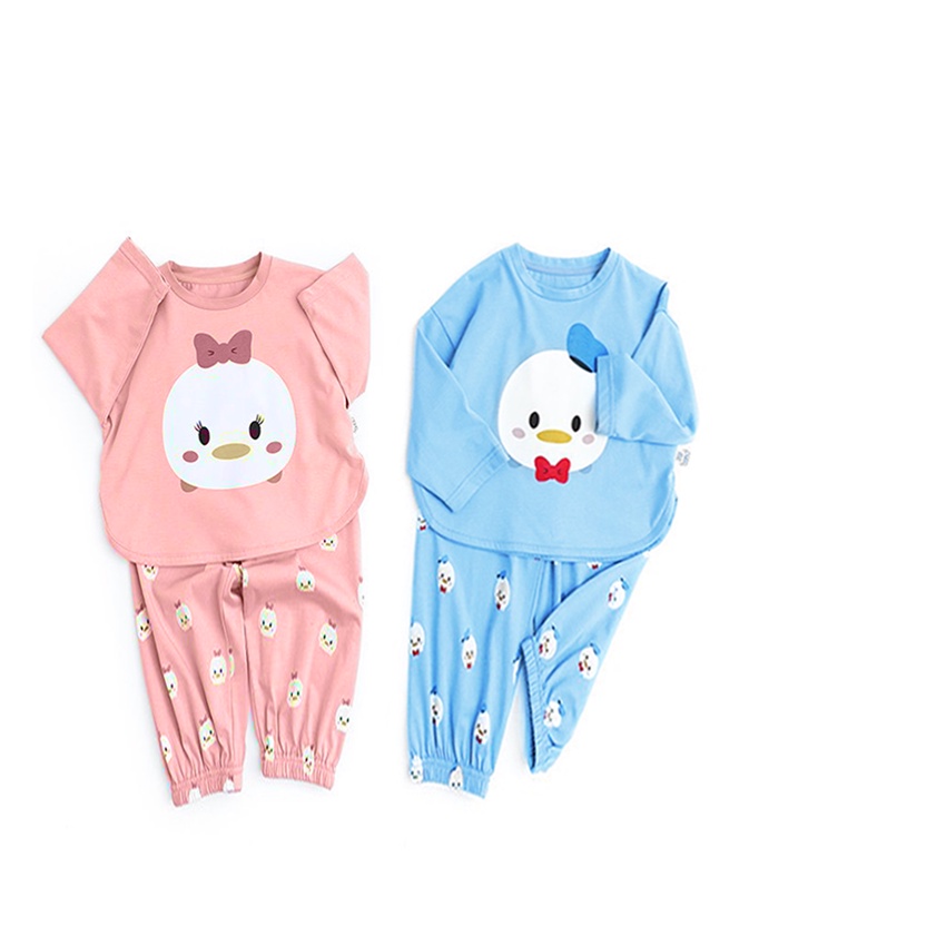 Bộ Quần Áo Dài Tay Cotton Trẻ Em Từ 1-5 Tuổi Mã K30-A, Set Bộ Thu Đông Mặc Nhà Chống Muỗi Họa Tiết Hoạt Hình Dễ Thương