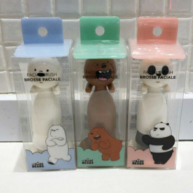 Miniso (Hàng Mới Về) Cọ Rửa Mặt We Bare Bears Tiện Dụng