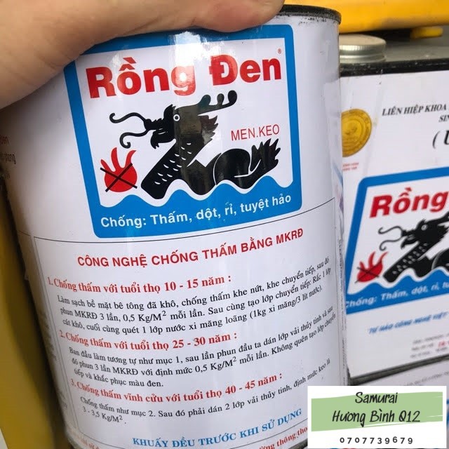 Sơn Chống thấm Rồng đen (lon 2kg)