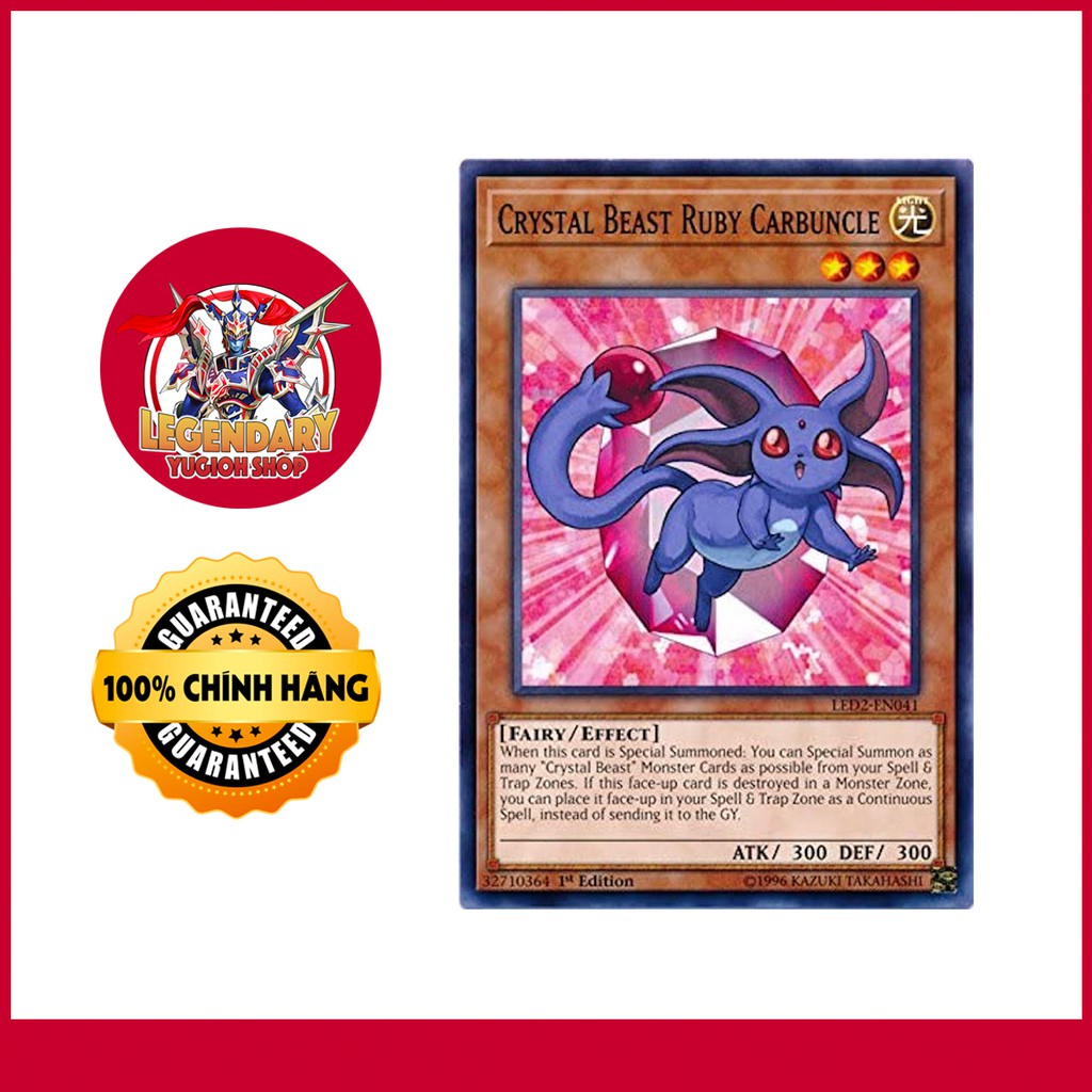 En Thẻ Bai Yugioh Chinh Hang Crystal Beast Ruby Carbuncle Shopee Việt Nam