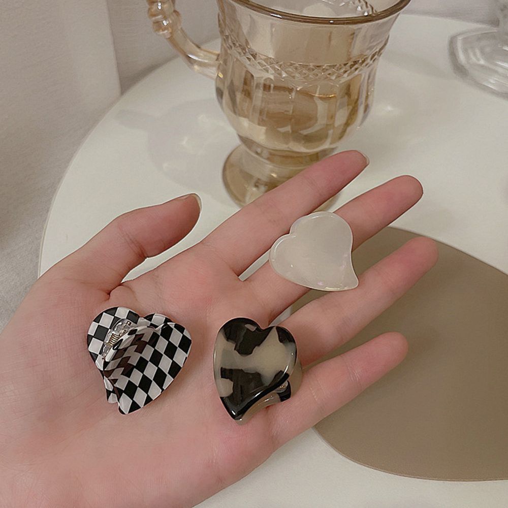 Kẹp tóc mini bằng nhựa resin in họa tiết da báo cổ điển thời trang Hàn Quốc cho nữ