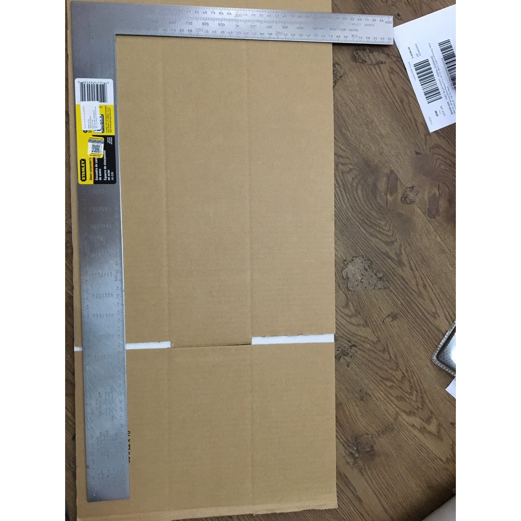 Thước ê ke góc 60x40cm (thước kẻ vuông) Stanley 45-530