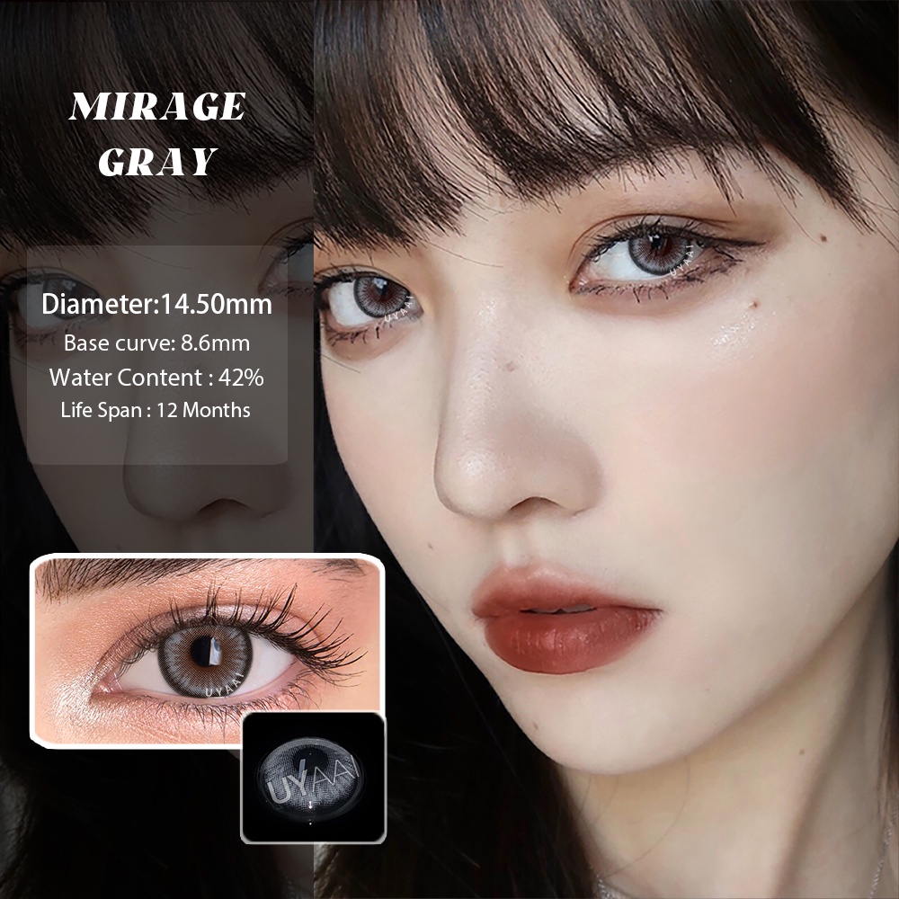 Cặp kính áp tròng UYAAI màu tự nhiên K4 series