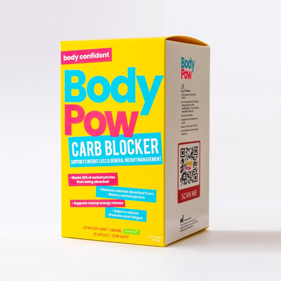 Viên Uống Giảm Cân Body Pow Carb Blocker (90Viên/hộp), cho chế độ ăn nhiều thực phẩm tinh bột, gạo, mì và đường | BigBuy360 - bigbuy360.vn