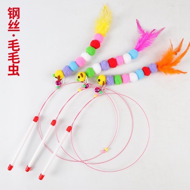 Cần câu dây thép cho mèo