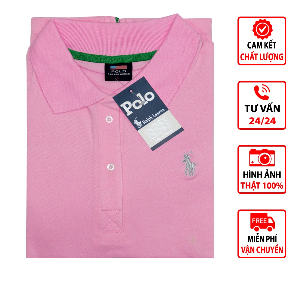 Áo thun Polo NAM cao cấp vải Cotton co giãn 4 chiều thắm hút mồ hôi tốt 24 - Màu 4/4