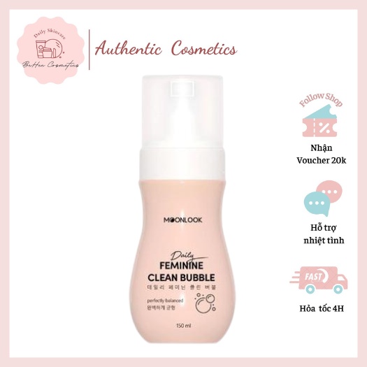 Dung Dịch Vệ Sinh MoonLook Daily Feminine Clean Bubble Dạng Bọt Tuyết