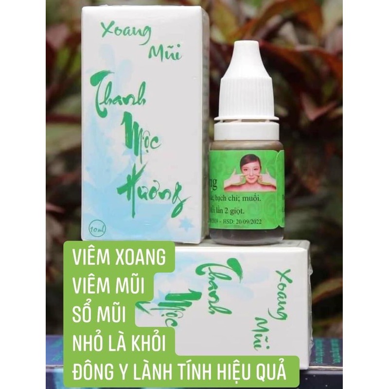 sổ mũi nghẹt mũi nhỏ mũi xoang/mũi thanh mộc hương