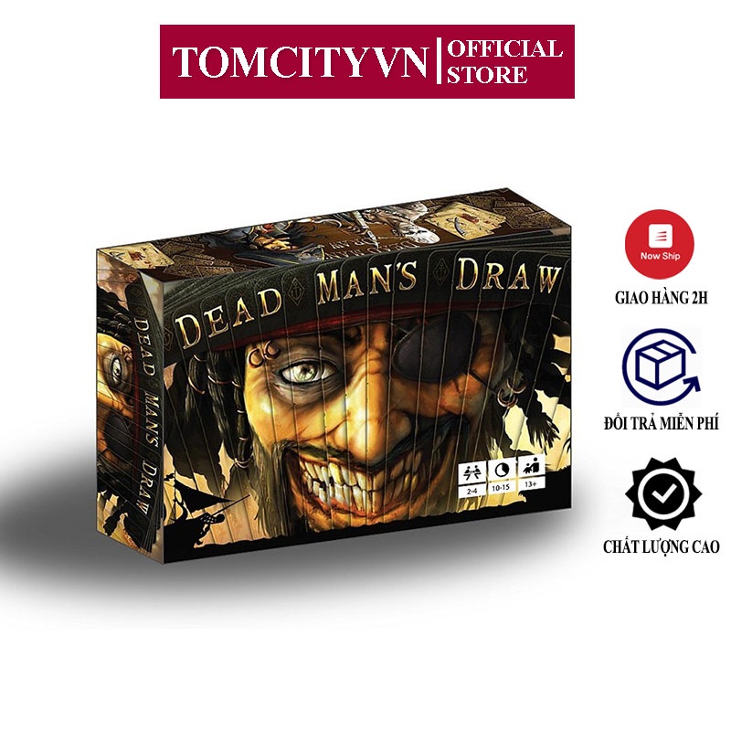 Board game Dead Man's Draw tiếng việt, trò chơi cú rút bài định mệnh cho 4 người chơi