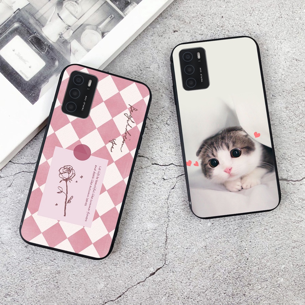 Ốp lưng Oppo A16 in hình cao cấp mẫu kẻ caro,mikenbe@r siêu hot