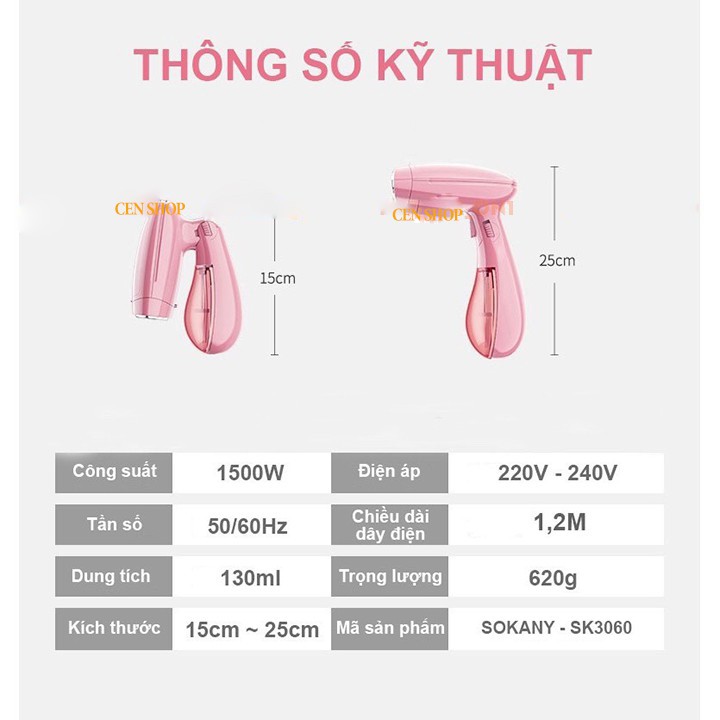 Bàn Ủi Hơi Nước ⚡️ 𝐅𝐑𝐄𝐄 𝐒𝐇𝐈𝐏 ⚡️ An Toàn Tiện Lợi 3060 - Là Thẳng Quần Áo Nhanh Chóng - Phù Hợp Với Mọi Loại Vải